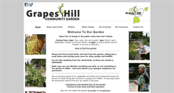 Desktop Screenshot of grapeshillcommunitygarden.org