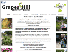 Tablet Screenshot of grapeshillcommunitygarden.org